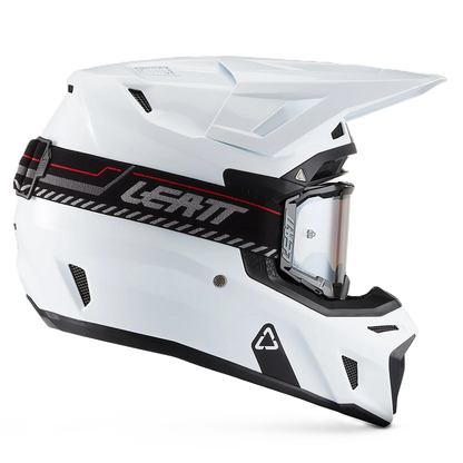 Leatt Moto 8.5 Helmet and 5.5 Goggles (White V27)