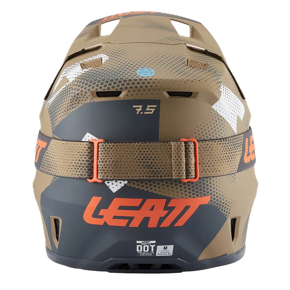 Leatt Moto 7.5 Helmet and 4.5 Goggles (Camo Khaki Brown V27)