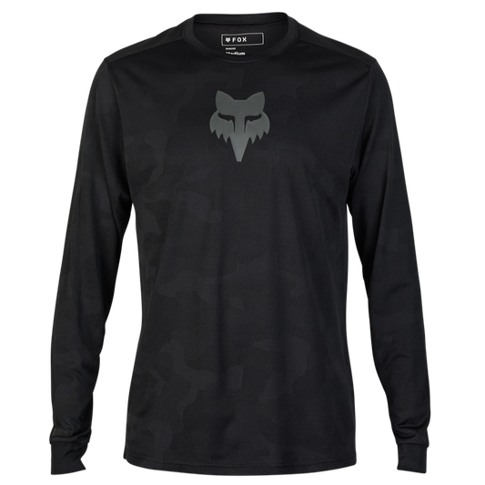 Fox Ranger TruDri LS MTB Jersey (Black Camo)
