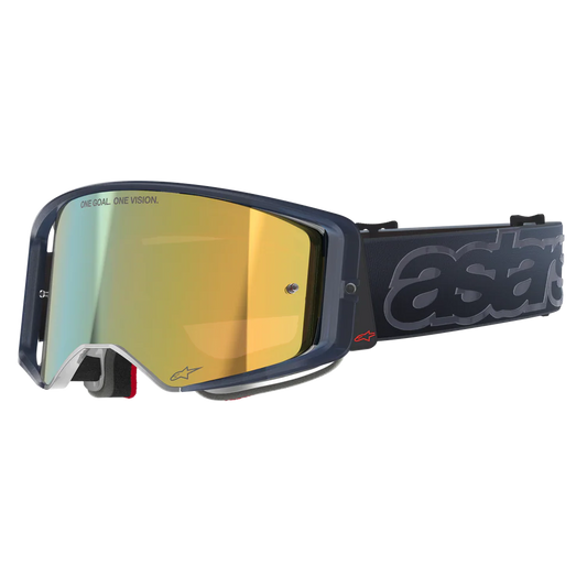 Alpinestars Supertech Vista Vision Goggles - Black (Mirror Gold Lens)