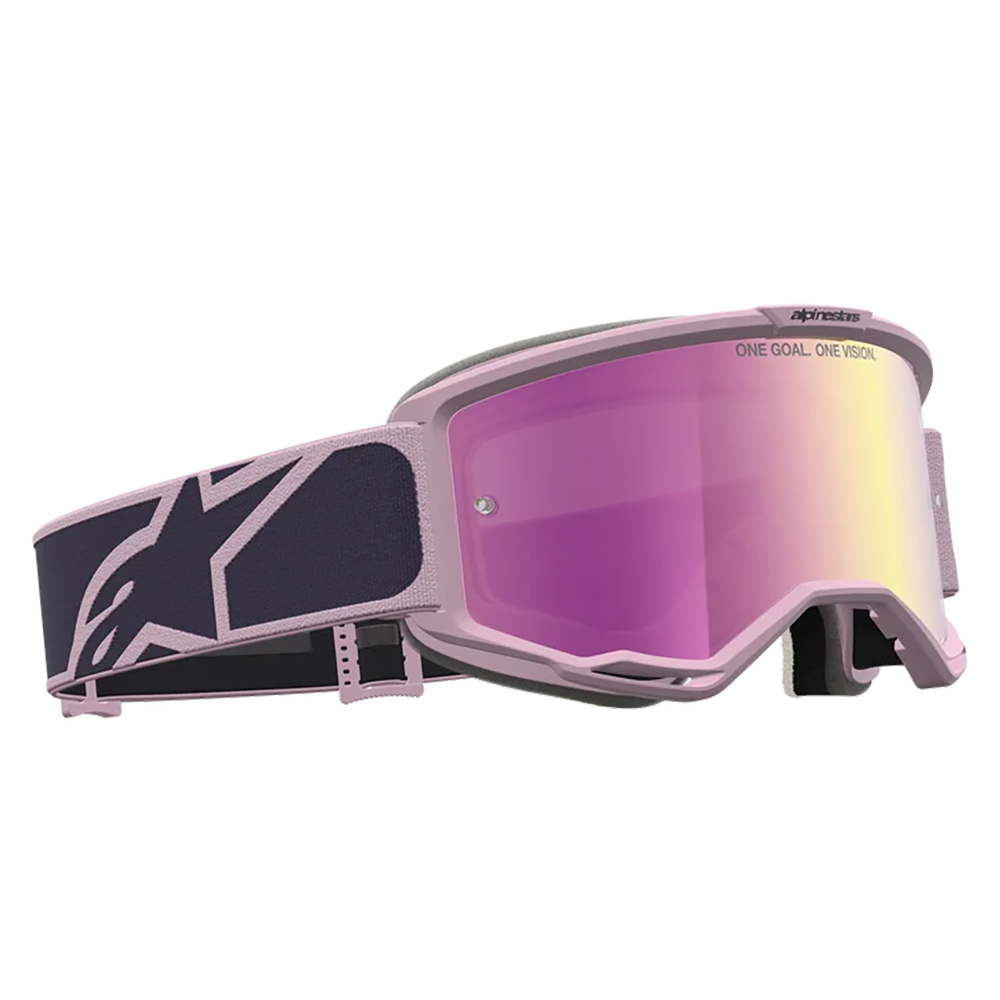 Alpinestars Vision 5 Rora Goggles - Graystone Old Pink  (Mirror Pink Lens)