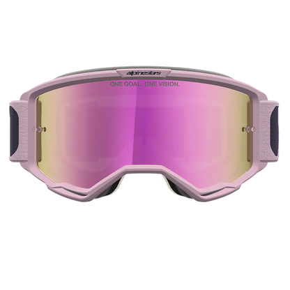Alpinestars Vision 5 Rora Goggles - Graystone Old Pink  (Mirror Pink Lens)