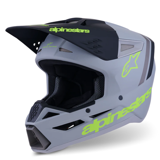 Alpinestars SM3 Youth Radium Helmet (Green/Black/Yellow)