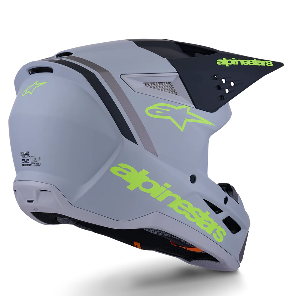 Alpinestars SM3 Youth Radium Helmet (Green/Black/Yellow)