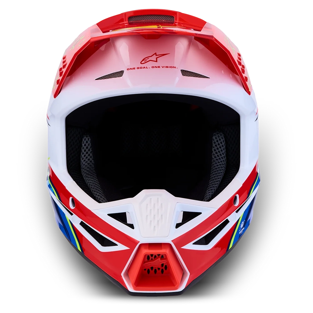 Alpinestars SM3 Youth Falcon Helmet (Red White Blue Yellow)