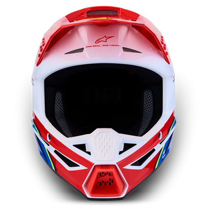 Alpinestars SM3 Youth Falcon Helmet (Red White Blue Yellow)