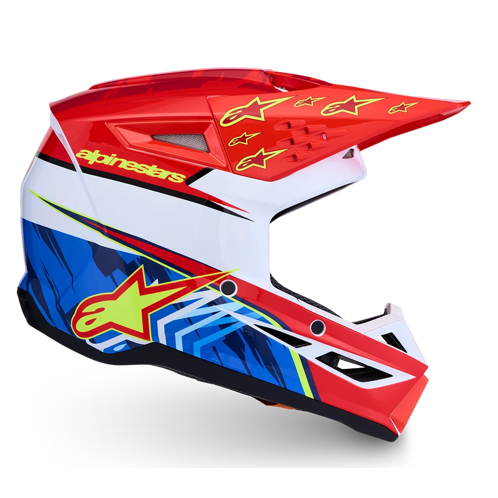 Alpinestars SM3 Youth Falcon Helmet (Red White Blue Yellow)