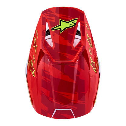 Alpinestars SM3 Youth Falcon Helmet (Red White Blue Yellow)