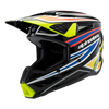 Alpinestars SM3 Youth Wurx Helmet (Black Yellow Blue Red)