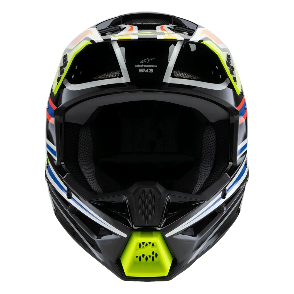Alpinestars SM3 Youth Wurx Helmet (Black Yellow Blue Red)