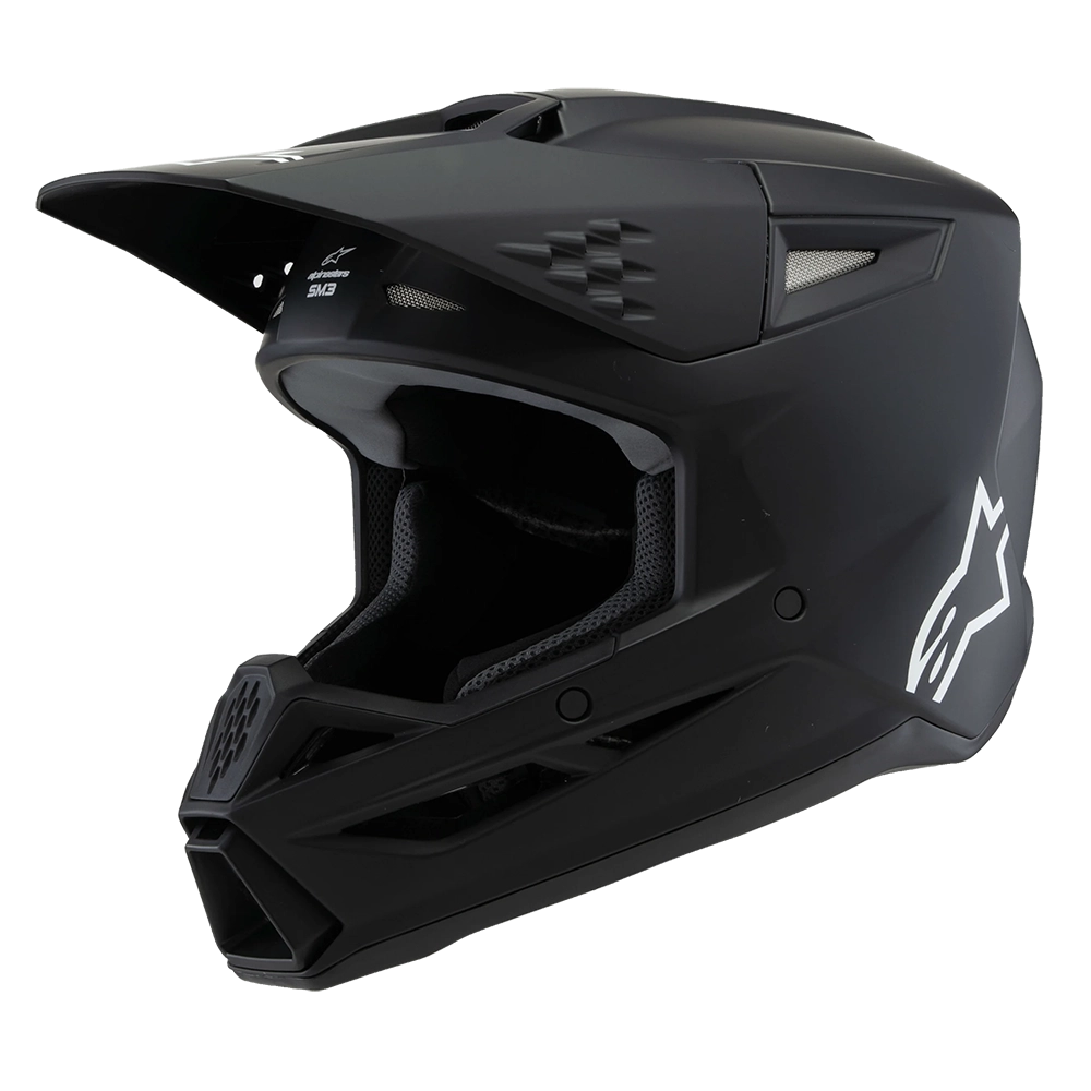 Alpinestars SM3 Youth Helmet (Solid Matte Black)