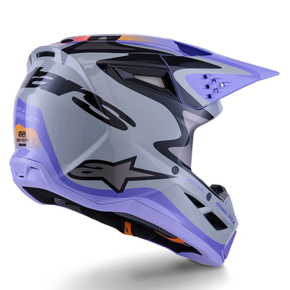 Alpinestars SM3 Youth Jettson Helmet (Grey Purple Black)