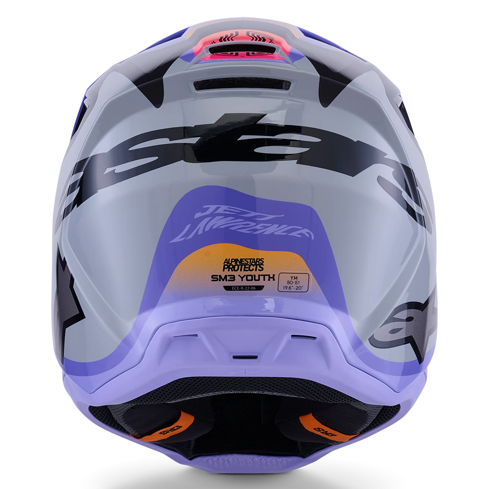 Alpinestars SM3 Youth Jettson Helmet (Grey Purple Black)