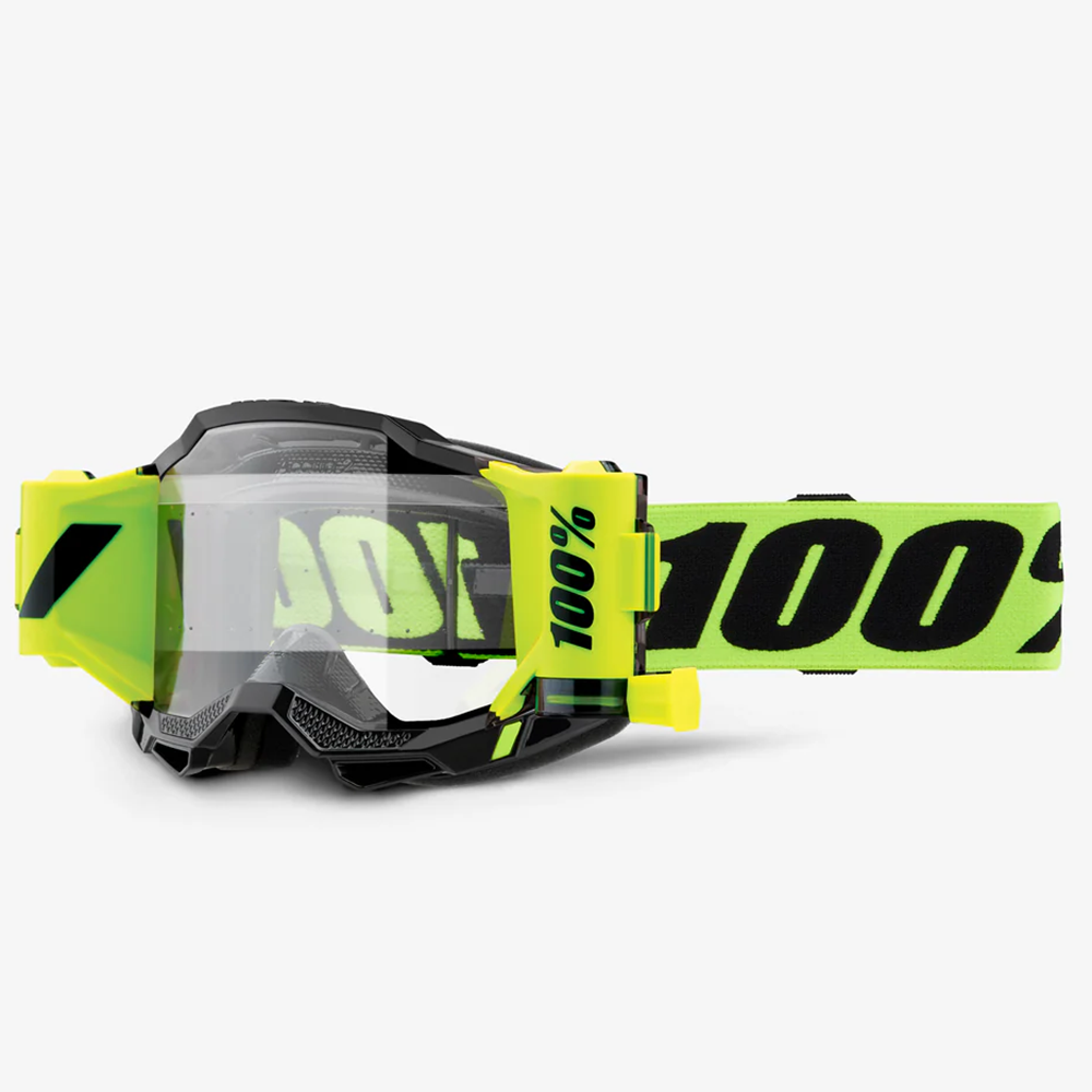 100% Accuri Forecast Goggles - Neon Yellow  (Clear Lens)