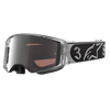 Alpinestars Supertech Vision Goggle DNGR38 XXV - Black Silver (Mirror Silver Lens)