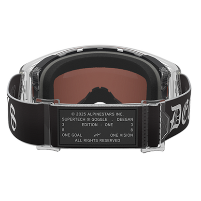 Alpinestars Supertech Vision Goggle DNGR38 XXV - Black Silver (Mirror Silver Lens)