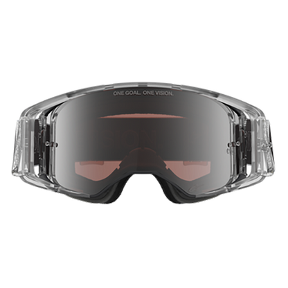 Alpinestars Supertech Vision Goggle DNGR38 XXV - Black Silver (Mirror Silver Lens)