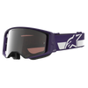 Alpinestars Supertech Vision Goggle HUNTA96 XXV - Purple White (Mirror Silver Lens)
