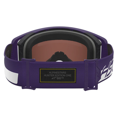 Alpinestars Supertech Vision Goggle HUNTA96 XXV - Purple White (Mirror Silver Lens)