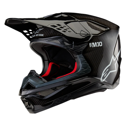 Alpinestars Supertech SM10 Solid Carbon Helmet (Black Gloss)