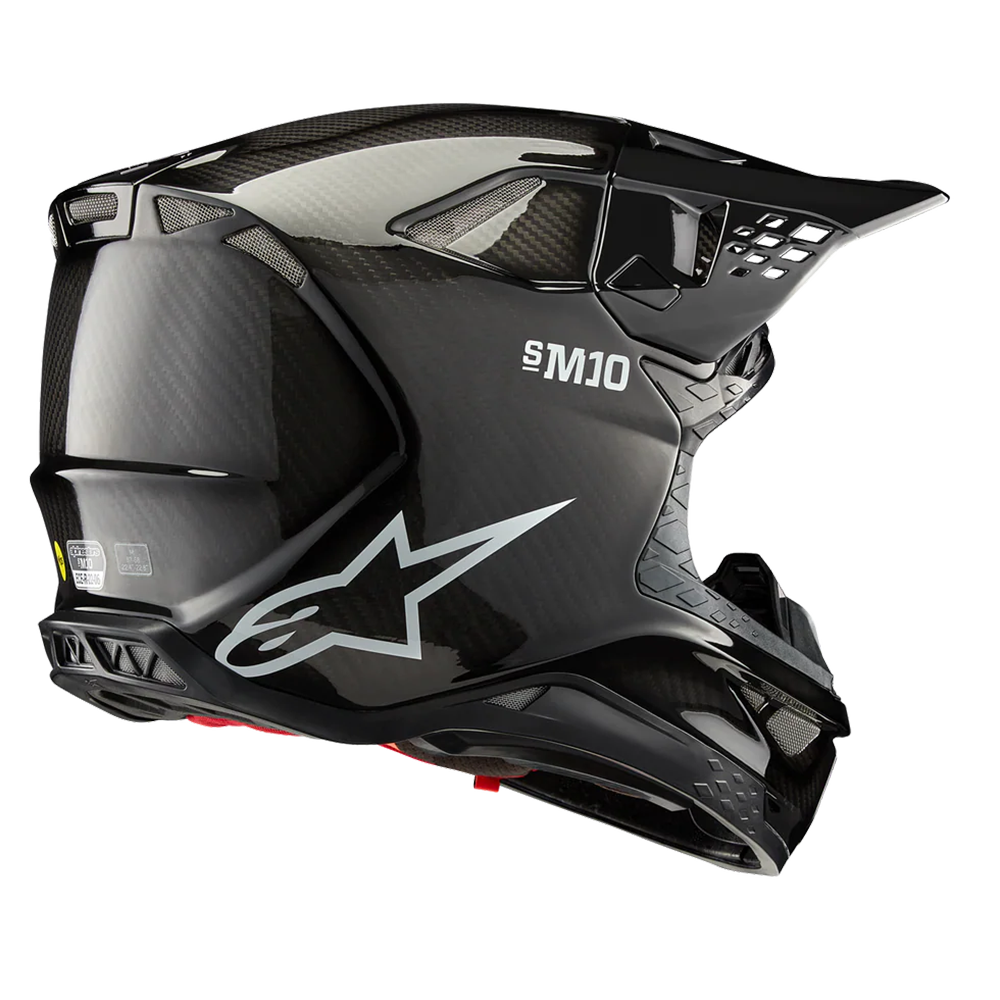 Alpinestars Supertech SM10 Solid Carbon Helmet (Black Gloss)