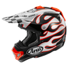 Arai MX-V EVO Flame Offroad Helmet (White)
