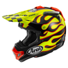 Arai MX-V EVO Flame Offroad Helmet (Yellow)
