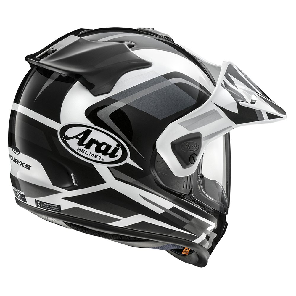 Arai Tour-X5 Discovery Adventure Helmet (White Black) Gloss