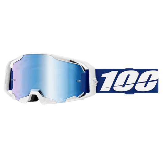 100% Armatic Goggles - Blue (Mirror Blue Lens)