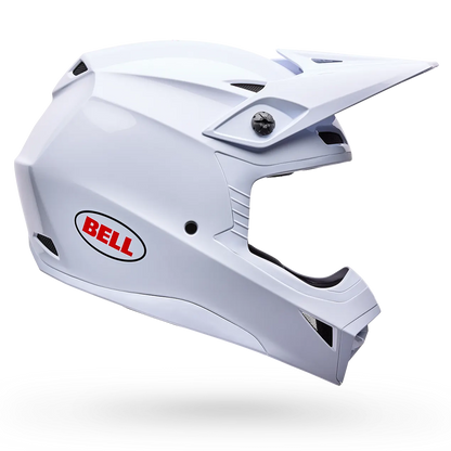 Bell MX-10 MIPS Helmet (Solid White Gloss)