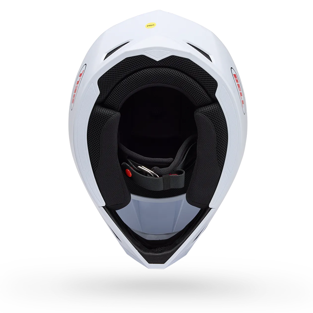 Bell MX-10 MIPS Helmet (Solid White Gloss)