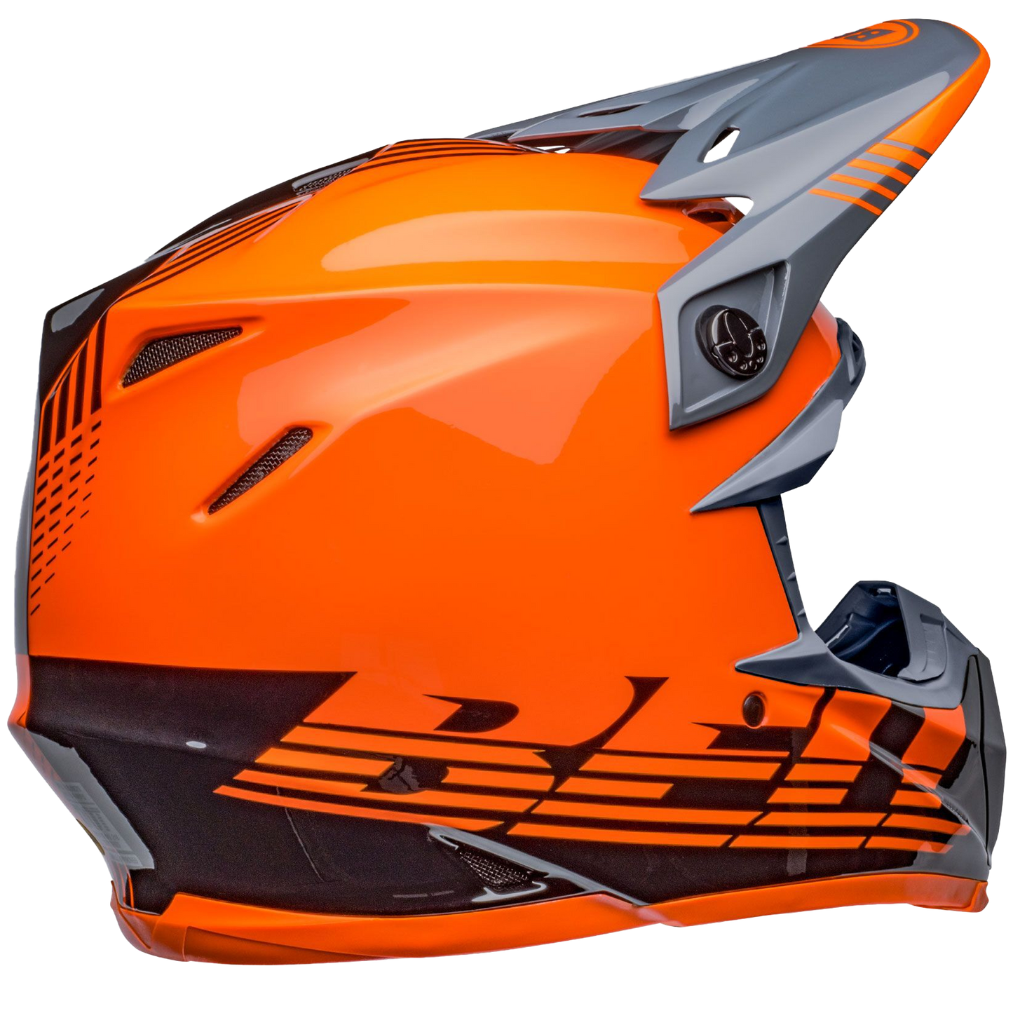 Bell Moto-9 MIPS Louver Helmet (Gloss Black/Orange)