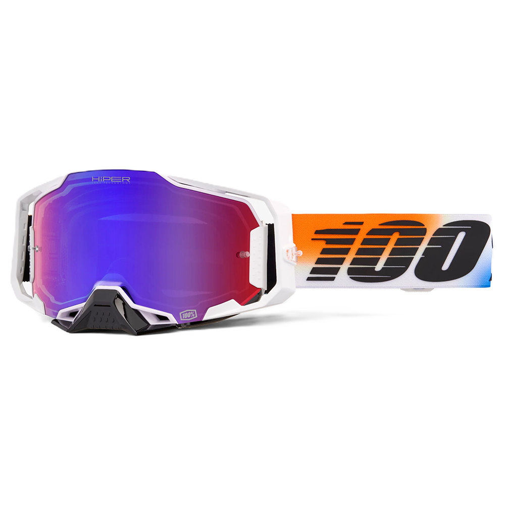 100% Armega Goggles - United (Hiper Mirror Red Blue)