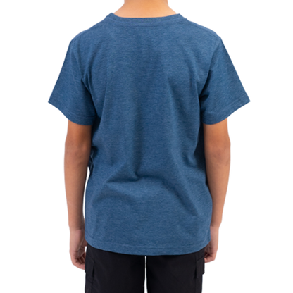 Fox Winged 74 Boys Ss Tee (Heather Navy)