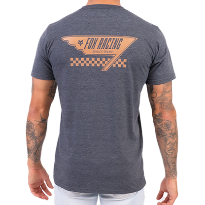 Fox Chkd Out Ss Tee (Heather Black)
