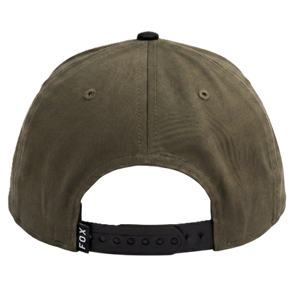 Fox Head Snapback Cap (Olive Green)