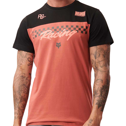 Fox Ribbon SS Tee (Black/Tandoori Spice)
