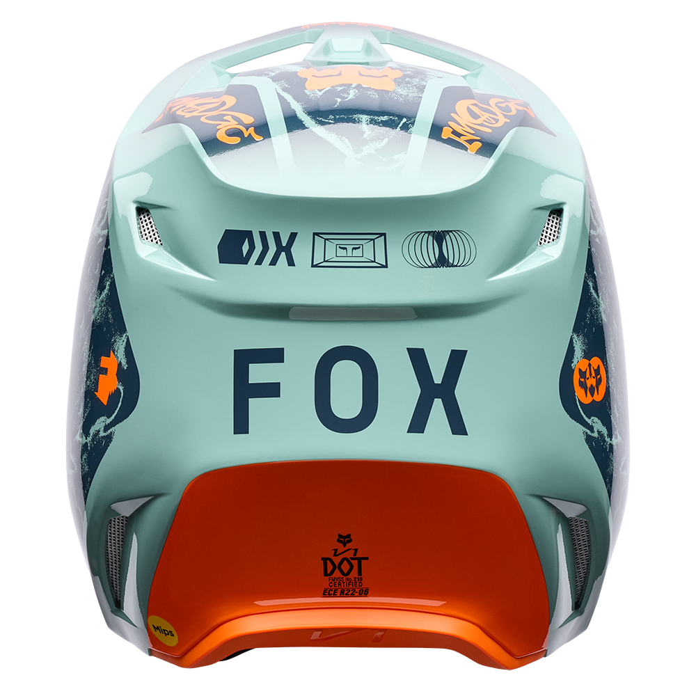 Fox V1 Image Print Helmet - (Arc Blue)