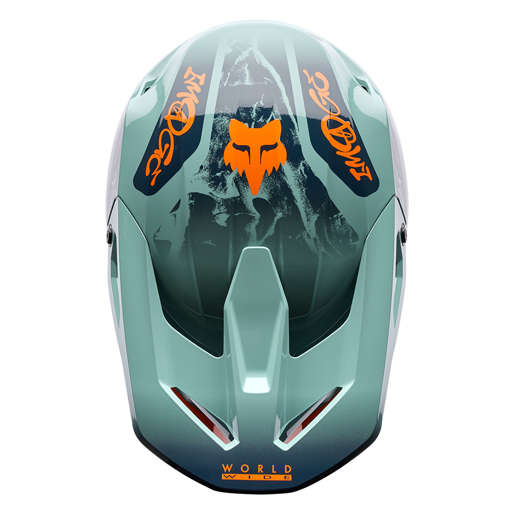 Fox V1 Image Print Helmet - (Arc Blue)