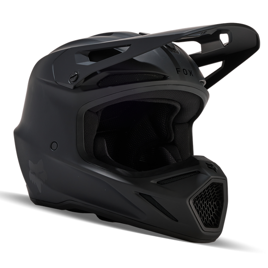 Fox V3 Solid Helmet - (Matt Black)