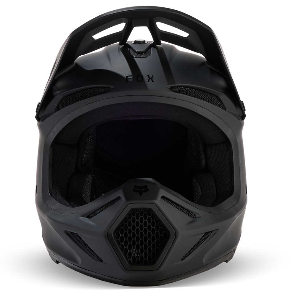 Fox V3 Solid Helmet - (Matt Black)