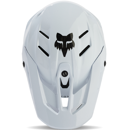 Fox V3 RS Carbon Solid Helmet - DOT/ECE (White)