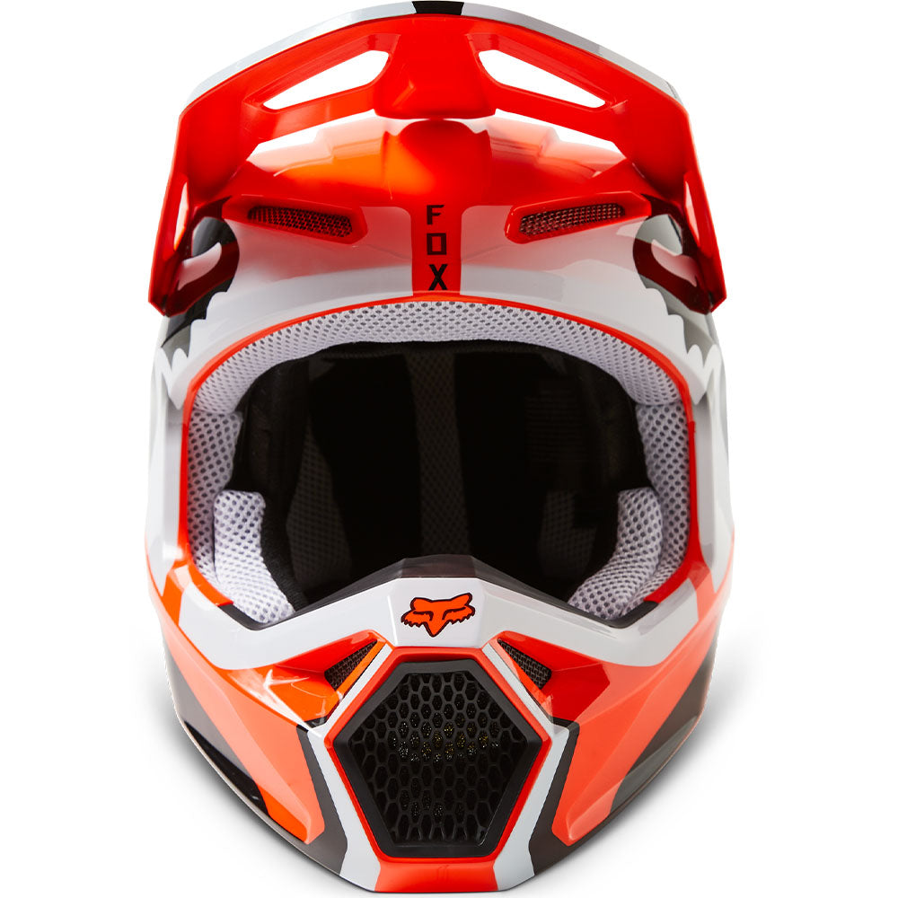 Fox Youth V1 Leed Helmet - DOT/ECE (Fluo Orange)