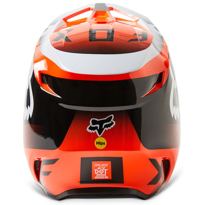 Fox Youth V1 Leed Helmet - DOT/ECE (Fluo Orange)