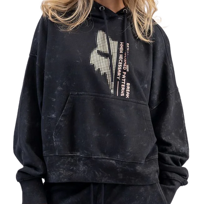 Fox Women's Shattered Pullover Hoodie (Acid Black)