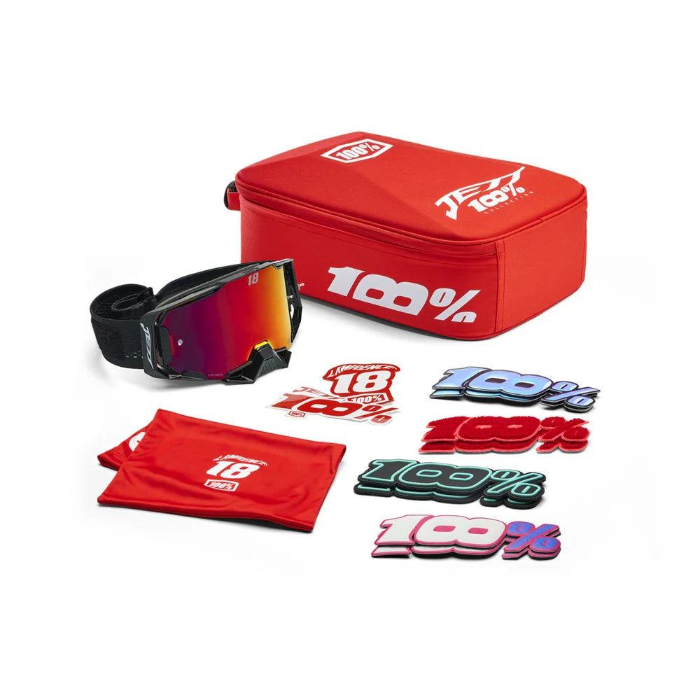 100% Armega Hiper Goggles - Jett Lawrence LE Jett Pack (Mirror Red Lens)