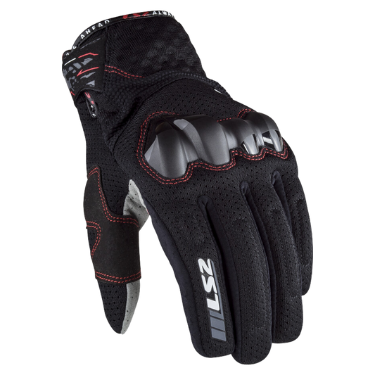 LS2 Chaki Summer Glove (Black)