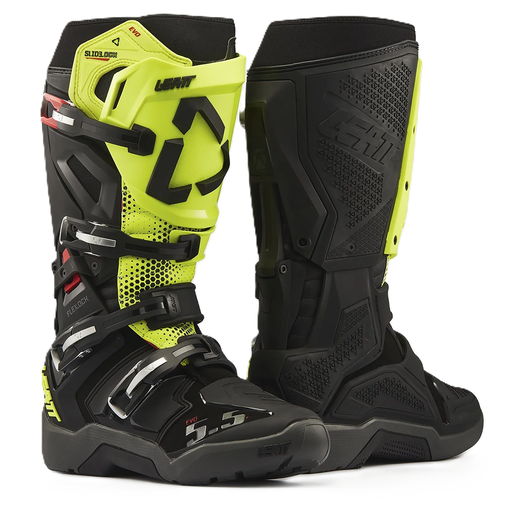 Leatt 5.5 Flexlock EVO Enduro Boots (Black Neon Yellow)