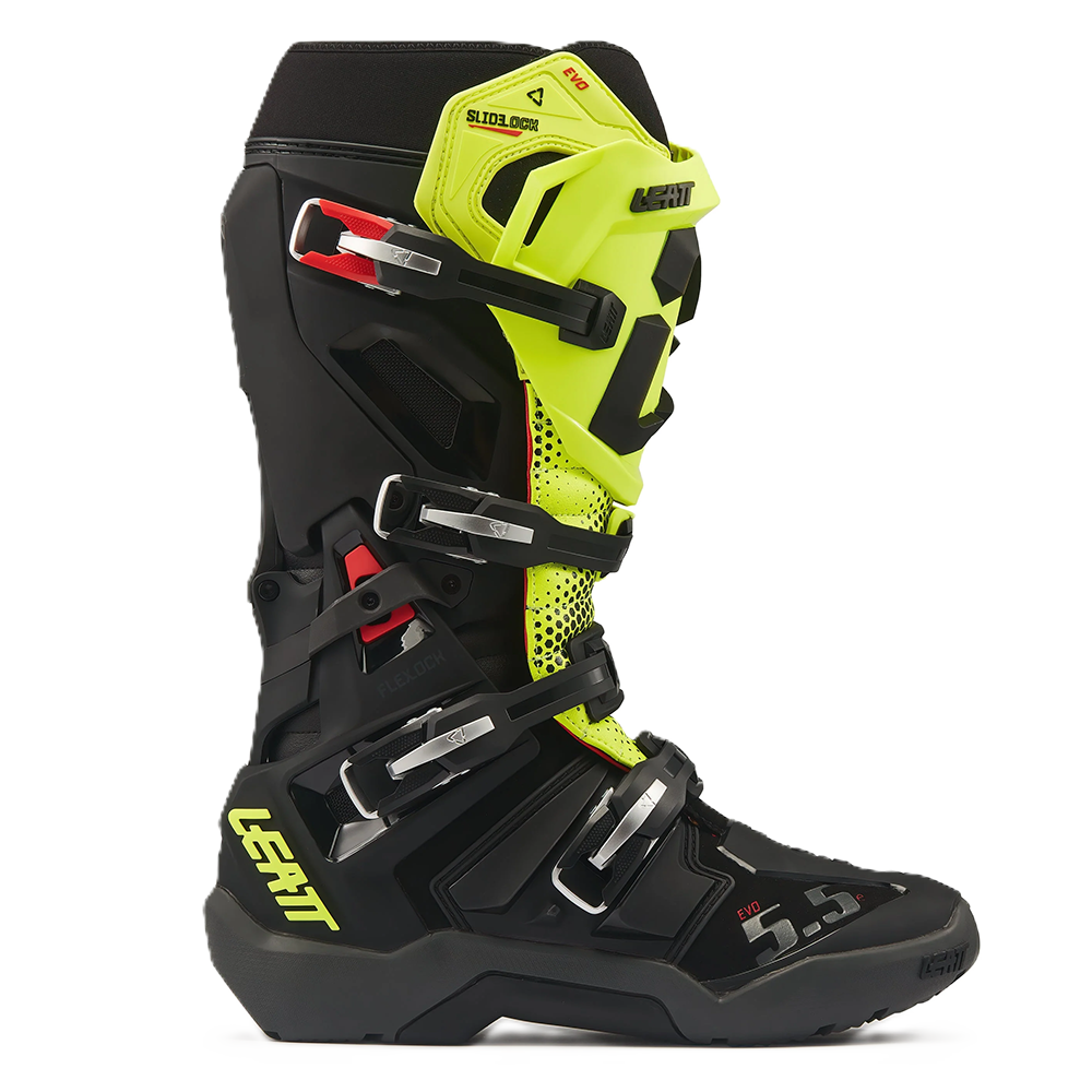 Leatt 5.5 Flexlock EVO Enduro Boots (Black Neon Yellow)