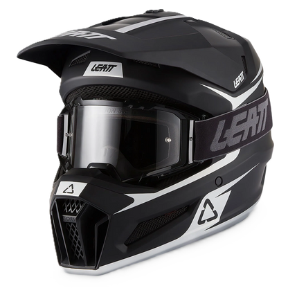 Leatt Moto 3.5 Jr Helmet and 2.5 Goggles (Black V27)